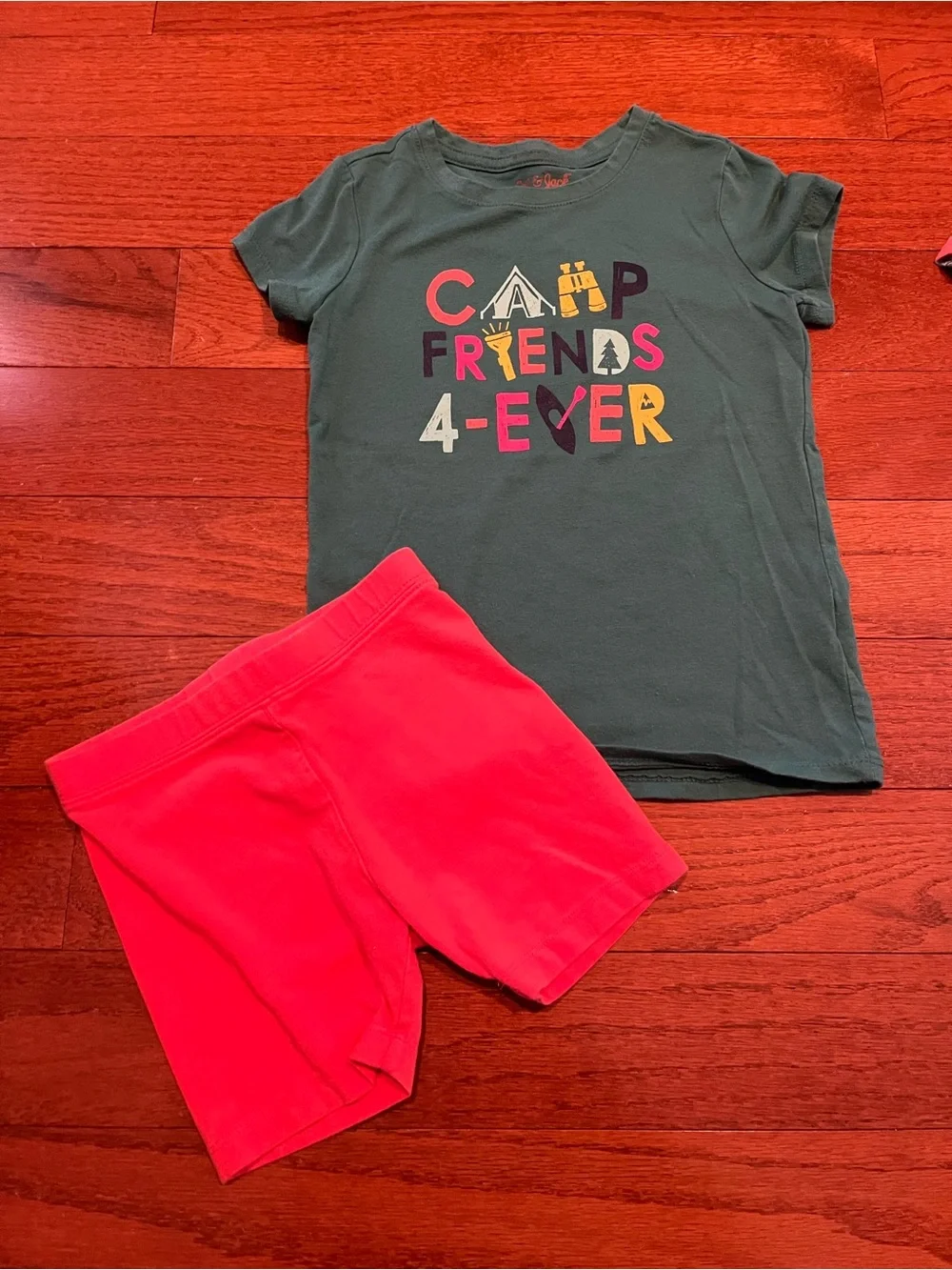 Old Navy Girls Multicolor Summer Matching Tops and Shorts Set
